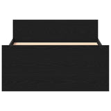 Bed Frame with Headboard Black Oak 80 x 200 cm Engineered Wood 8009033