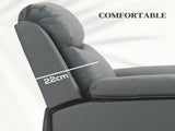 Faux Leather 70&deg Electric Riser Recliner Chair, Charcoal Grey T3398P330487
