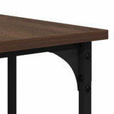 Desk Brown Oak 139x139x75 cm Engineered Wood 837591