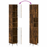 3 Piece Bathroom Cabinet Set BREDA Smoked Oak Engineered Wood 3417482
