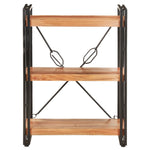 3-Tier Bookcase 60x30x80 cm Solid Acacia Wood 320613