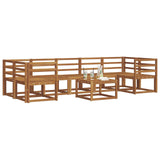Outdoor Sofa Set 8 pcs Natural Solid Acacia Wood 3366132