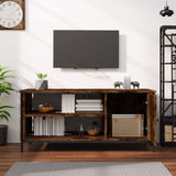 TV Cabinet Smoked Oak 100x40x45 cm Engineered Wood 826302