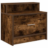 Bedside Cabinets with Drawer 2 pcs Smoked Oak 51x31x47 cm 858677
