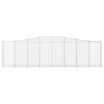 Arched Gabion Baskets 15 pcs 400x30x100/120 cm Galvanised Iron 3145835