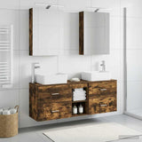 Bathroom Furniture Set 5 pcs Smoked Oak 3406835