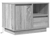 Bedside Cabinet Grey 50 x 34.5 x 50 cm Engineered wood 869588