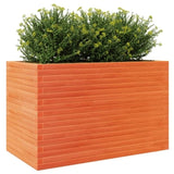 Garden Planter Wax Brown 110x60x68.5 cm Solid Wood Pine 3282506