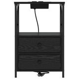 Bedside Cabinet 2 pcs Black Oak 40 x 31 x 60 cm Engineered Wood 859561