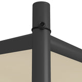 Gazebo Beige 3x3 m 180 g/m Fabric and Steel 362463