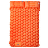 Self Inflating Camping Mattress with Pillows 2-Person Orange 4007100
