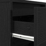 ZNTS Bedside Cabinet with LED Lights Black 38x34x50 cm 861285