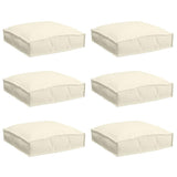 Cushion 6 pcs Cream 40 x 40 x 8 cm Oxford Fabric 42001600