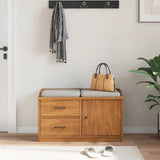 Hallway Bench SANDNES 87x40x50 cm Solid Wood Pine 4010463