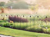 8PCs Decorative Garden Fencing, Rustproof Metal Wire Picket Fence Panels, Landscape Flower Bed T3398P317733