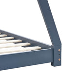Kids Bed Frame Grey Solid Pine Wood 90x200 cm 283363