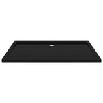 ZNTS Rectangular ABS Shower Base Tray Black 70x120 cm 148914