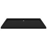 ZNTS Rectangular ABS Shower Base Tray Black 70x120 cm 148914