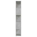 Book Cabinet Room Divider Concrete Grey 60x24x155 cm 809093
