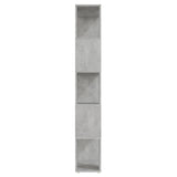 Book Cabinet Room Divider Concrete Grey 60x24x155 cm 809093