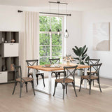 Dining Table Legs U-Shaped 2 pcs White 100x cm Steel 4013197