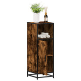 Bathroom Cabinet Smoked Oak 35x37.5x100 cm Engineered Wood 849241