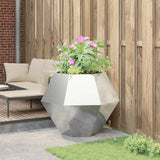 Planter Silver 100 x 100 x 80 cm Stainless Steel 884032