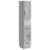 Cabinet Set 2 pcs Grey Sonoma 33 x 34.5 x 87 cm Engineered Wood 3416814