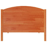 Bed Frame without Mattress Wax Brown 100x200 cm Solid Wood Pine 3306983