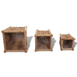 3 pcs Bamboo Raised Bed with Nylon Lining 41507