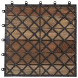 Decking Tiles 20 pcs Grey Wash 30x30 cm Solid Acacia Wood 3054432
