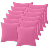 Throw Pillow 12 pcs HEERLEN Pink 40 x 40 cm Polyester 924726