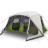 Family Tent with LED 10-Person Light Green Quick Release 94302