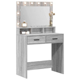 Dressing Table Grey Sonoma 79 x 41 x 135 cm Engineered Wood 865087