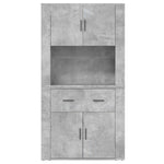 Highboard Concrete Grey Engineered Wood 3185371