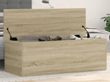 Storage Box Sonoma Oak Engineered Wood 100 x 42 x 46 cm 840662