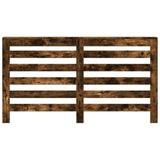 Radiator Cover Smoked Oak 149x20x82 cm Engineered Wood 852703