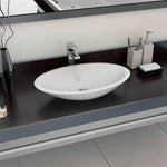 ZNTS Wash Basin 59.3x35.1x10.7 cm Mineral Cast/Marble Cast White 144069