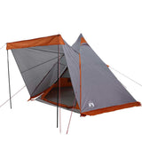 ZNTS Family Tent Tipi 6-Person Grey and orange Waterproof 4009440