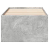 Daybed with Drawers without Mattress Concrete Grey 90x190 cm Single 3280254