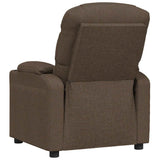 Recliner Chair Brown Fabric 348074