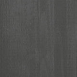 TV Cabinet HAMAR Dark Grey 106x40x40 cm Solid Wood Pine 340470