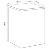 Plant Stand 2 pcs Silver 30 x 30 x 40 cm Steel 8012469