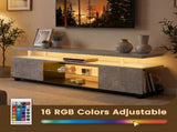 TV Stand for 60 Inch TV LED Gaming Entertainment Center Media Storage Console Table with Large Side T3272P533975