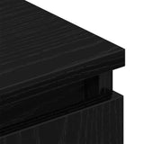 TV Cabinet Black Oak 102x30x36 cm Engineered Wood 862433