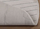 Area Rugs Round PALMERAS Cream 120 CM Polyester 42022632