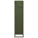 Firewood Rack Olive Green 25x25x100 cm Cold-rolled steel 864270