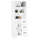 Highboard White 69.5x34x180 cm Engineered Wood 3190013