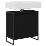 Bathroom Cabinet Black Oak 60 x 30 x 60 cm Engineered Wood 886486