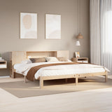 Bookcase Bed without Mattress 200x200cm Solid Wood Pine 3322523